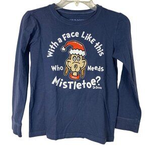 Life is Good Crusher Long Sleeve Tee Kids Size Large With A Face Like This